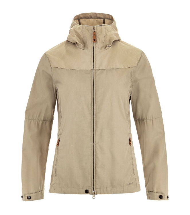 Fjällräven Fjällräven Stina Jacket W 118_fossil F89234 118_Fossil Fjällräven jassen F89234 jeans bij Leerentveldvrijetijd.nl
