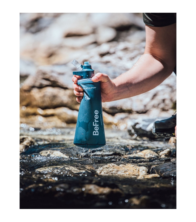 Katadyn Katadyn BeFree Filter AC 1,0L Slate Blue K8021402 Katadyn verzorging K8021402 ecru bij Leerentveldvrijetijd.nl