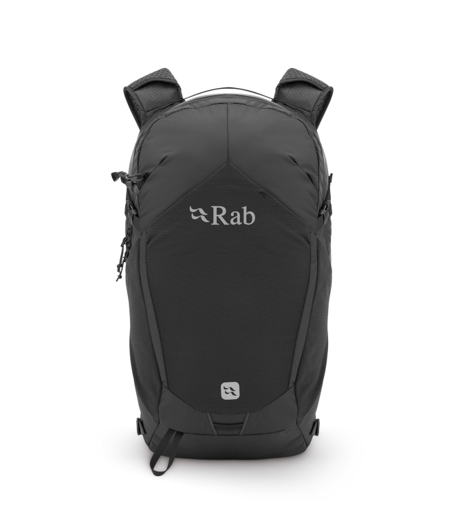 Rab Rab Tygen 22 blk_black QAQ-04 BLK_Black Rab tassen QAQ-04 licht grijs bij Leerentveldvrijetijd.nl