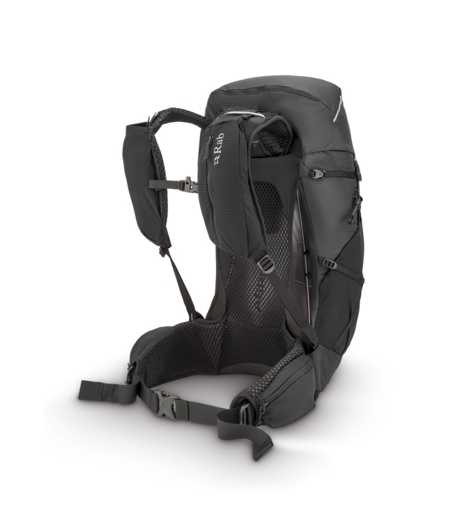 Rab Rab Airox 30 blk_black QAQ-14 BLK_Black Rab tassen QAQ-14 licht grijs bij Leerentveldvrijetijd.nl