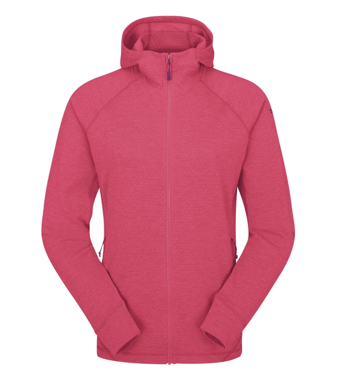 Rab Rab Nexus Hoody Wmns wtm_watermelon QFF-71 WTM_Watermelon Rab fleeces en truien QFF-71 ivoor bij Leerentveldvrijetijd.nl