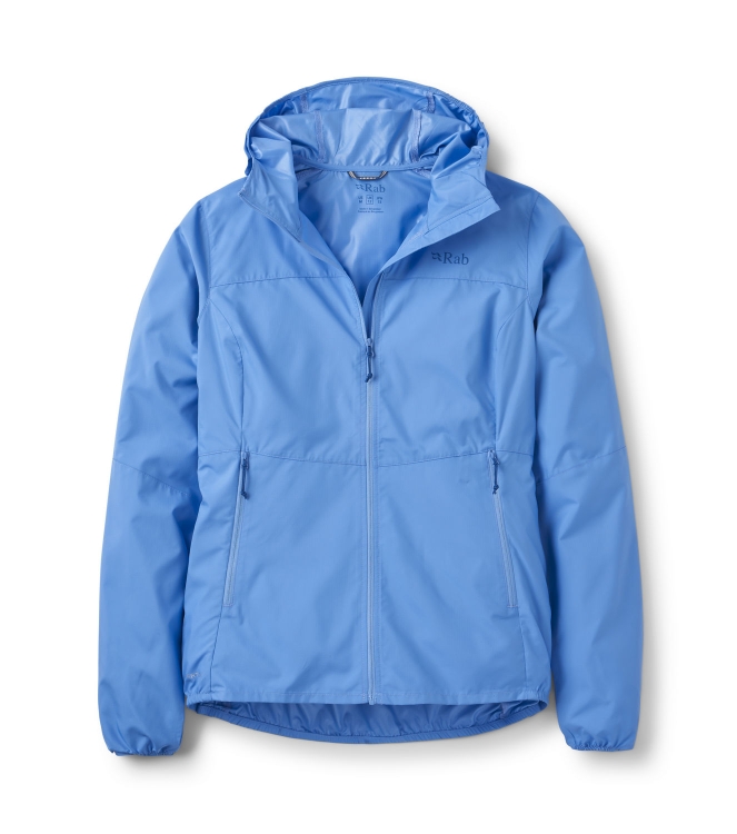 Rab Rab Windgather Hoody Wmns bbd_bluebird QWS-85 BBD_Bluebird Rab jassen QWS-85 antraciet bij Leerentveldvrijetijd.nl