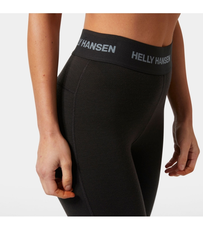 Helly Hansen Helly Hansen W Lifa Merino Midweight 3/4 Pant 990_black 49381 990_Black Helly Hansen wintersportkleding 49381 licht grijs bij Leerentveldvrijetijd.nl