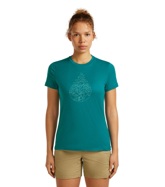 Icebreaker Icebreaker W M 150 TL III SS T H 0lg1_tidal teal IB0A56YJ 0LG1_Tidal Teal Icebreaker fleeces en truien IB0A56YJ antraciet bij Leerentveldvrijetijd.nl