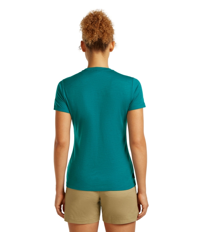 Icebreaker Icebreaker W M 150 TL III SS T H 0lg1_tidal teal IB0A56YJ 0LG1_Tidal Teal Icebreaker fleeces en truien IB0A56YJ antraciet bij Leerentveldvrijetijd.nl