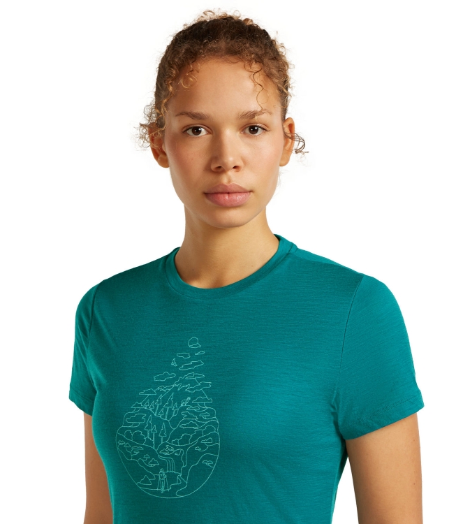 Icebreaker Icebreaker W M 150 TL III SS T H 0lg1_tidal teal IB0A56YJ 0LG1_Tidal Teal Icebreaker fleeces en truien IB0A56YJ antraciet bij Leerentveldvrijetijd.nl