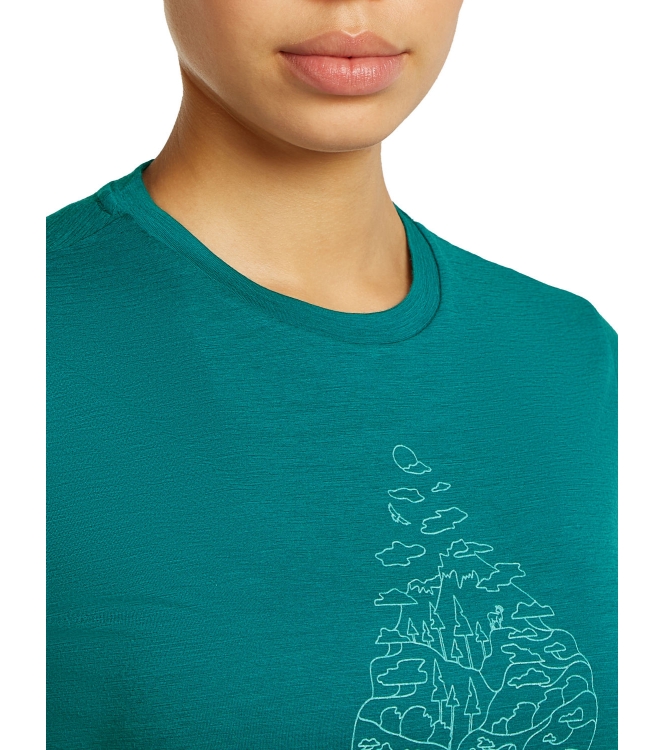 Icebreaker Icebreaker W M 150 TL III SS T H 0lg1_tidal teal IB0A56YJ 0LG1_Tidal Teal Icebreaker fleeces en truien IB0A56YJ antraciet bij Leerentveldvrijetijd.nl