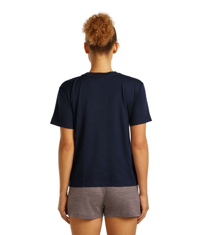 Icebreaker Icebreaker W M 150 TL SS Rel V N Tee 4011_midnight navy IB0A57GO 4011_Midnight Navy Icebreaker fleeces en truien IB0A57GO geen kleur bij Leerentveldvrijetijd.nl