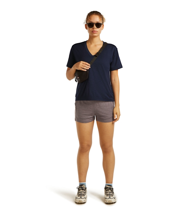 Icebreaker Icebreaker W M 150 TL SS Rel V N Tee 4011_midnight navy IB0A57GO 4011_Midnight Navy Icebreaker fleeces en truien IB0A57GO geen kleur bij Leerentveldvrijetijd.nl