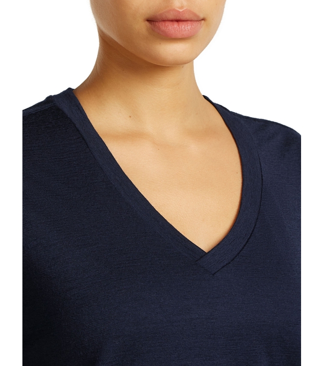 Icebreaker Icebreaker W M 150 TL SS Rel V N Tee 4011_midnight navy IB0A57GO 4011_Midnight Navy Icebreaker fleeces en truien IB0A57GO geen kleur bij Leerentveldvrijetijd.nl