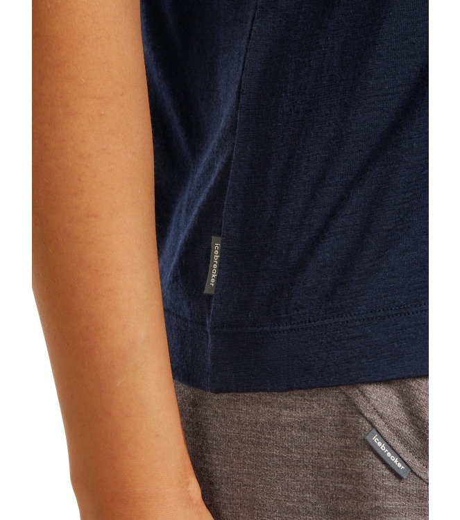 Icebreaker Icebreaker W M 150 TL SS Rel V N Tee 4011_midnight navy IB0A57GO 4011_Midnight Navy Icebreaker fleeces en truien IB0A57GO geen kleur bij Leerentveldvrijetijd.nl