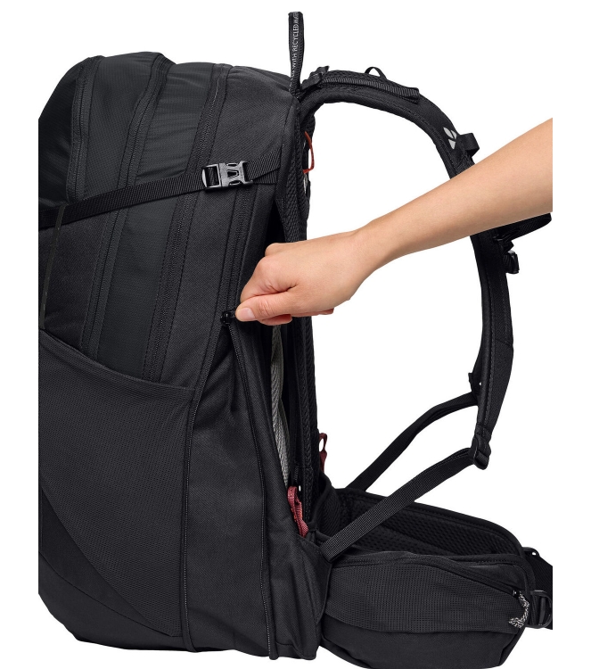 Vaude Vaude Wizard 24+4 dagtour rugzak 010_black 48650 010_Black Vaude tassen 48650 licht grijs bij Leerentveldvrijetijd.nl