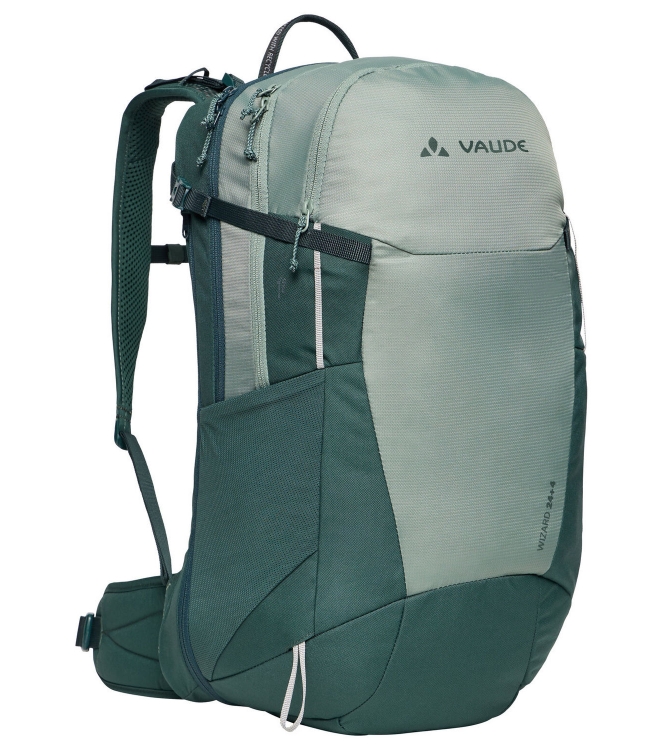 Vaude Vaude Wizard 24+4 dagtour rugzak 123_agave 48650 123_agave Vaude tassen 48650 blauw bij Leerentveldvrijetijd.nl