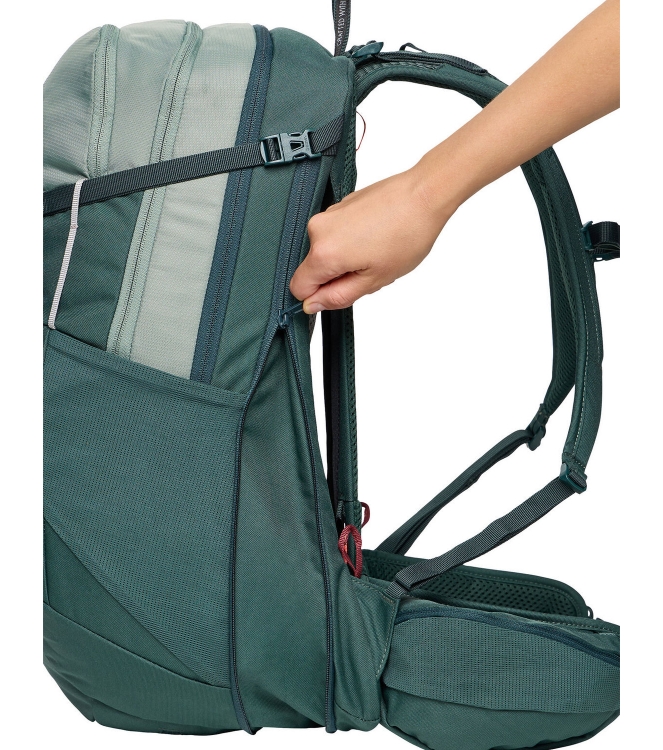 Vaude Vaude Wizard 24+4 dagtour rugzak 123_agave 48650 123_agave Vaude tassen 48650 blauw bij Leerentveldvrijetijd.nl