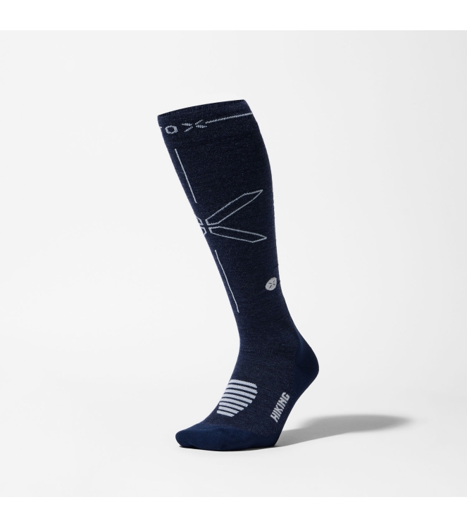 Stox Energy Socks Stox Energy Socks Hiking Merino Socks Women 7681 blue / light grey OUSKW 7681 Blue / Light Grey Stox Energy Socks wandelsokken OUSKW antraciet bij Leerentveldvrijetijd.nl