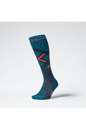 Stox Energy Socks Stox Energy Socks Skiing Merino Socks Men 7941 Teal / Red Fluo