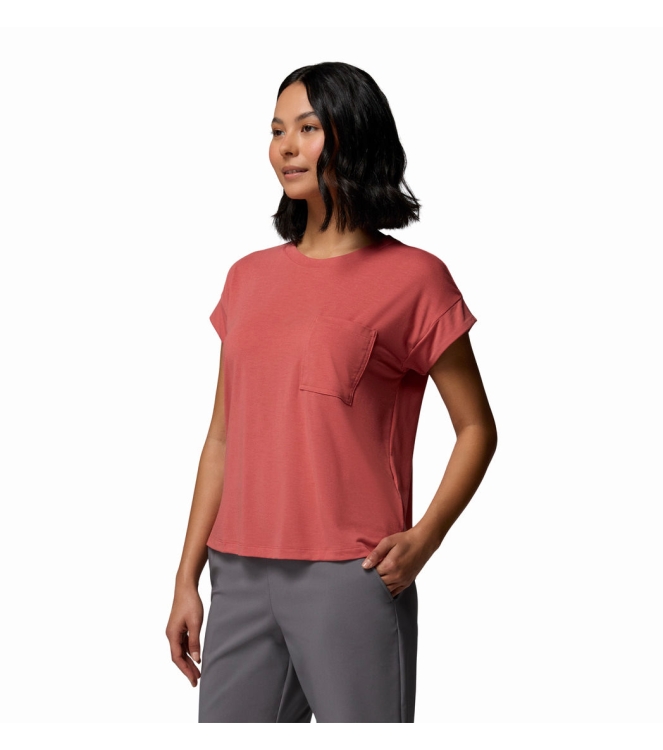 Columbia Columbia Daniela Falls SS 643_washed red 2135881 643_Washed Red Columbia fleeces en truien 2135881 geel bij Leerentveldvrijetijd.nl