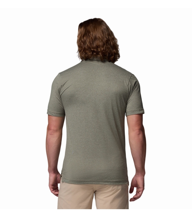 Columbia Columbia Parsons Point Polo 397_stone green, heather 2157433 397_Stone Green, Heather Columbia fleeces en truien 2157433 blauw bij Leerentveldvrijetijd.nl