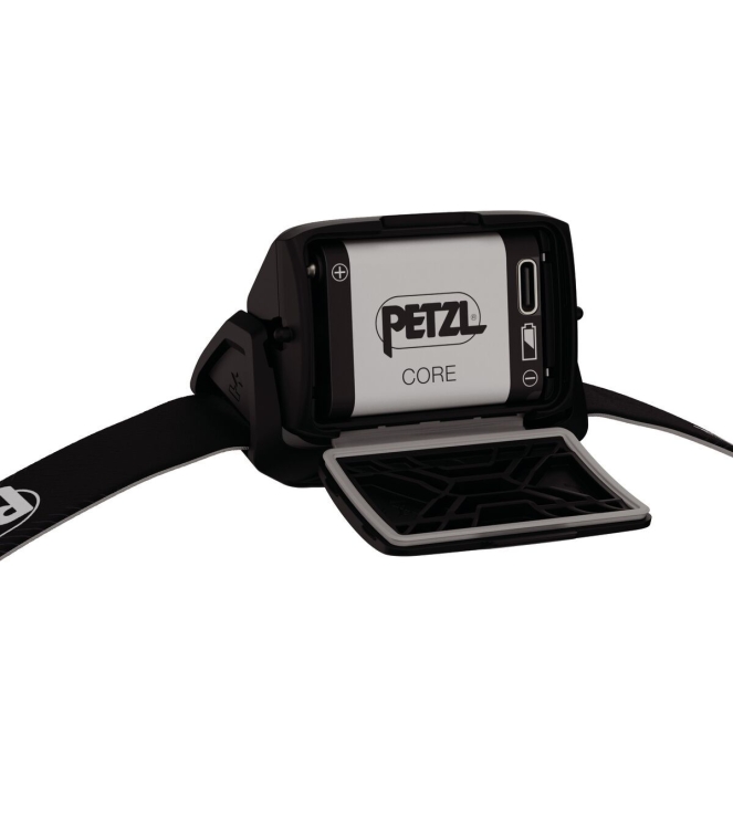 Petzl Petzl Actik Core hoofdlamp 625 lumens black E065AB Black Petzl verlichting E065AB licht grijs bij Leerentveldvrijetijd.nl