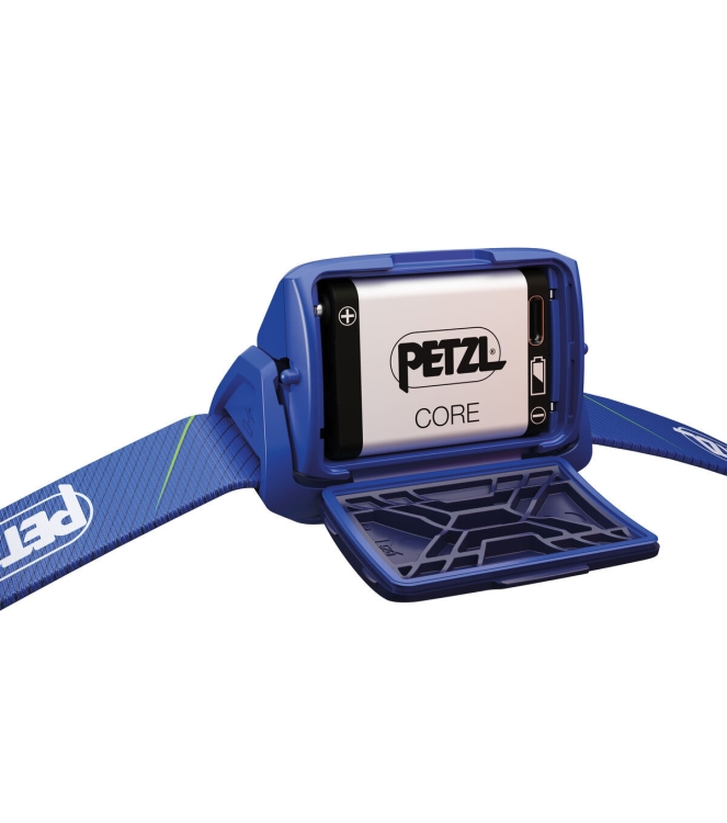 Petzl Petzl Tikka Core hoofdlamp 450 lumens blue E067AB Blue Petzl verlichting E067AB antraciet bij Leerentveldvrijetijd.nl