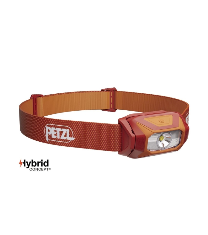 Petzl Petzl Tikkina hoofdlamp 300 lumens red E060AB Red Petzl verlichting E060AB geel bij Leerentveldvrijetijd.nl