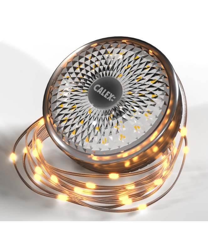 Calex Calex Outdoor Battery Rechargeable Stringlight 4301004401 Calex electra 4301004401 ecru bij Leerentveldvrijetijd.nl