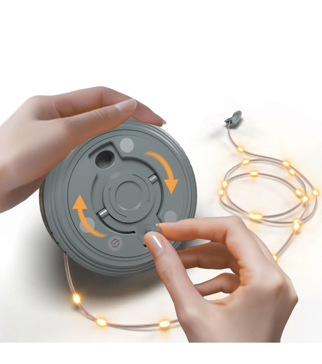 Calex Calex Outdoor Battery Rechargeable Stringlight 4301004401 Calex electra 4301004401 ecru bij Leerentveldvrijetijd.nl