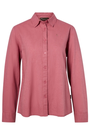 Pinewood Pinewood Värnamo InsectSafe Hemp mix L/S SHIRT W 845_Dusty Pink