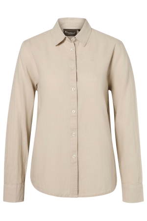 Pinewood Pinewood Värnamo InsectSafe Hemp mix L/S SHIRT W 616_Linen Beige
