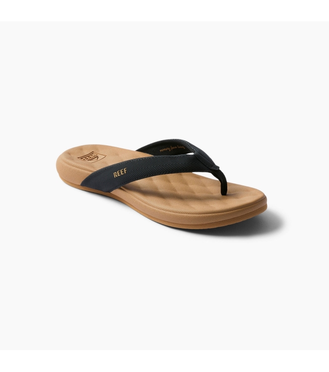 Reef Reef Cushion Melody black/tan CJ8132-61 Black/Tan Reef slippers CJ8132-61 licht grijs bij Leerentveldvrijetijd.nl