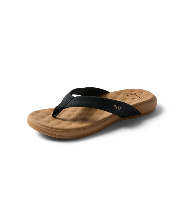 Reef Reef Cushion Melody black/tan CJ8132-61 Black/Tan Reef slippers CJ8132-61 licht grijs bij Leerentveldvrijetijd.nl