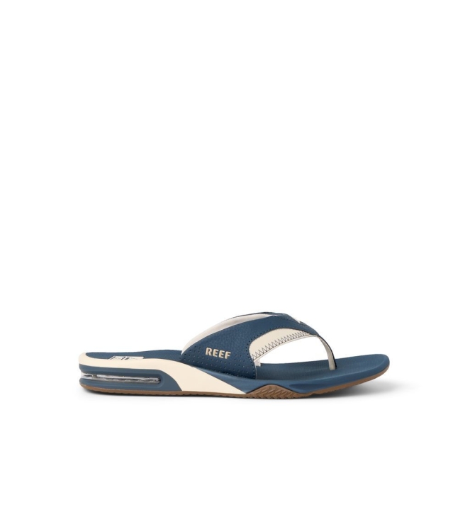 Reef Reef Fanning navy/oat CJ9043-61 Navy/Oat Reef slippers CJ9043-61 geen kleur bij Leerentveldvrijetijd.nl