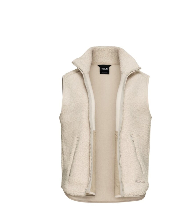Jack Wolfskin Jack Wolfskin High Curl Vest W a0084_oyster A65069 A0084_Oyster Jack Wolfskin fleeces en truien A65069 jeans bij Leerentveldvrijetijd.nl