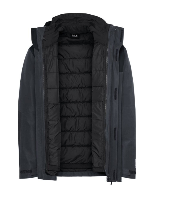Jack Wolfskin Jack Wolfskin Jasper Pro 3In1 JKT M 6350_phantom A66293 6350_Phantom Jack Wolfskin jassen A66293 lichtblauw bij Leerentveldvrijetijd.nl