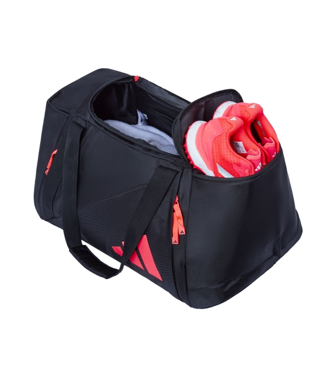 Adidas Adidas Vs .6 Holdall black-solar KM1428 Black-Solar Adidas hockeytassen KM1428 licht grijs bij Leerentveldvrijetijd.nl