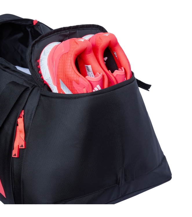 Adidas Adidas Vs .6 Holdall black-solar KM1428 Black-Solar Adidas hockeytassen KM1428 licht grijs bij Leerentveldvrijetijd.nl