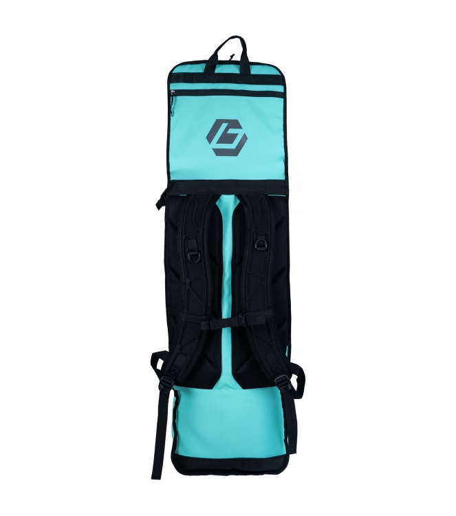 Brabo Brabo Stickbag Elite 020_celeste/gold 319.65140 020_Celeste/Gold Brabo hockeytassen 319.65140 groen bij Leerentveldvrijetijd.nl