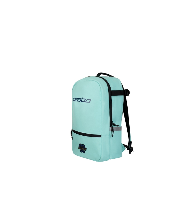 Brabo Brabo Backpack FUN 025_celeste/gold 319.65040 025_Celeste/Gold Brabo hockeytassen 319.65040 groen bij Leerentveldvrijetijd.nl