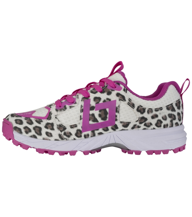 Brabo Brabo Shoe Tribute + Slides 040_leopard pink 316.62033 040_Leopard Pink Brabo hockeyschoenen 316.62033 donker groen bij Leerentveldvrijetijd.nl