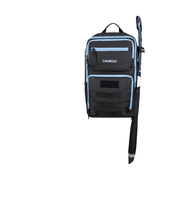 Brabo Brabo Backpack Traditional 020_black/arg. blue 319.65020 020_Black/Arg. Blue Brabo hockeytassen 319.65020 licht grijs bij Leerentveldvrijetijd.nl