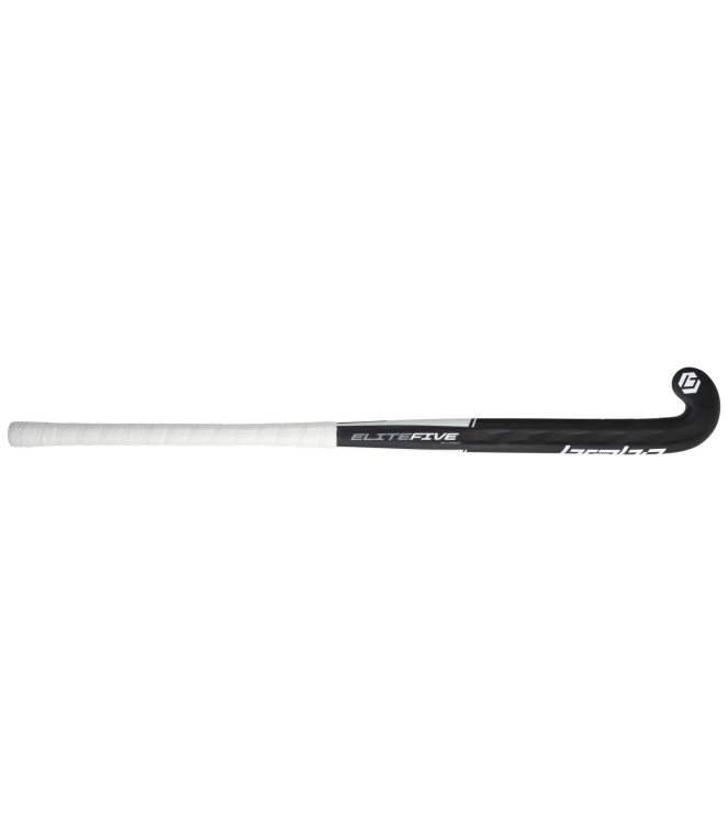 Brabo Brabo Elite Five WTB Carbon LB 000_black/white 315.60182 000_Black/White Brabo hockeysticks 315.60182 licht grijs bij Leerentveldvrijetijd.nl