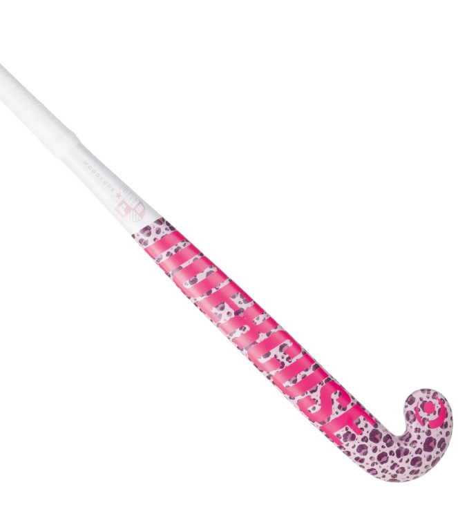 Princess Princess Woodcore JR 050_leopard pink 330.65000 050_Leopard Pink Princess hockeysticks 330.65000 donker groen bij Leerentveldvrijetijd.nl