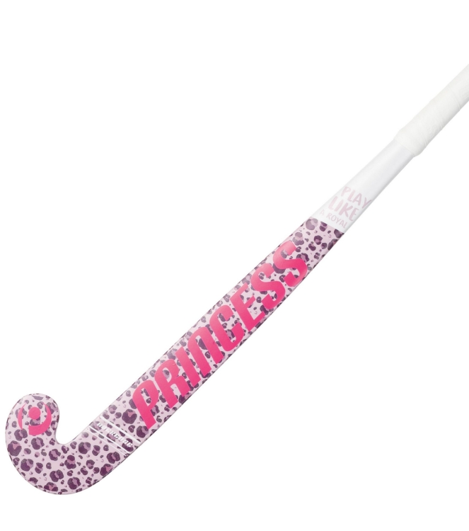 Princess Princess Woodcore JR 050_leopard pink 330.65000 050_Leopard Pink Princess hockeysticks 330.65000 donker groen bij Leerentveldvrijetijd.nl