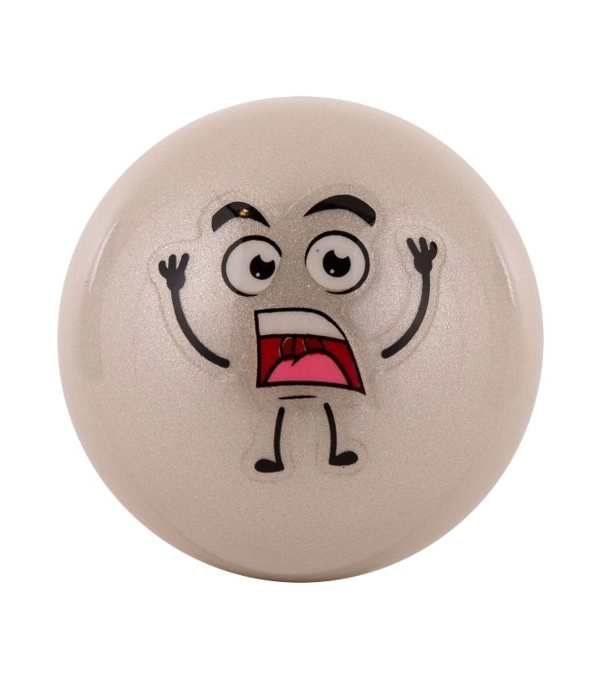 Reece Reece Emoticon Hockey Ball 2800_white-black 889033 2800_White-Black Reece hockey accessoires 889033 roze bij Leerentveldvrijetijd.nl