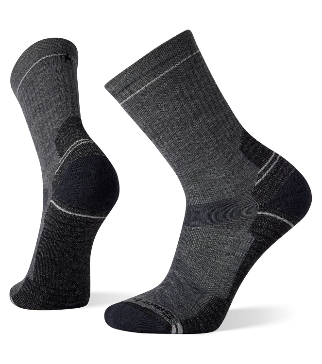 Smartwool Smartwool Hike Light Cushion Crew Socks 0521_medium gray SW001614 0521_Medium Gray Smartwool wandelsokken SW001614 turquoise bij Leerentveldvrijetijd.nl