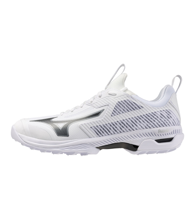 mizuno mizuno Wave Panthera 2(u) white/black/silver X1GA2410 83 White/Black/Silver mizuno hockeyschoenen X1GA2410 83 roze bij Leerentveldvrijetijd.nl