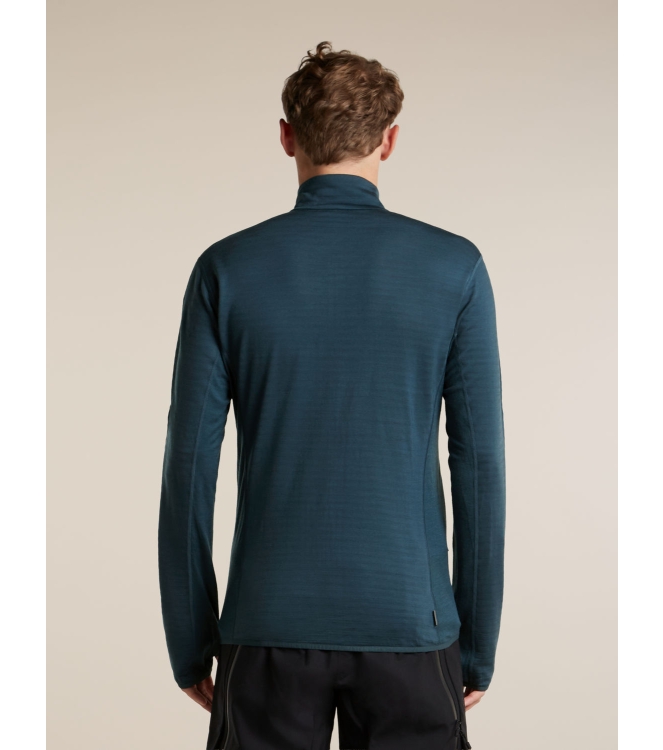 Icebreaker Icebreaker Men Mer 300 RealFleece Descend LS Zip z431_abyss IB0A57QG Z431_Abyss Icebreaker fleeces en truien IB0A57QG antraciet bij Leerentveldvrijetijd.nl