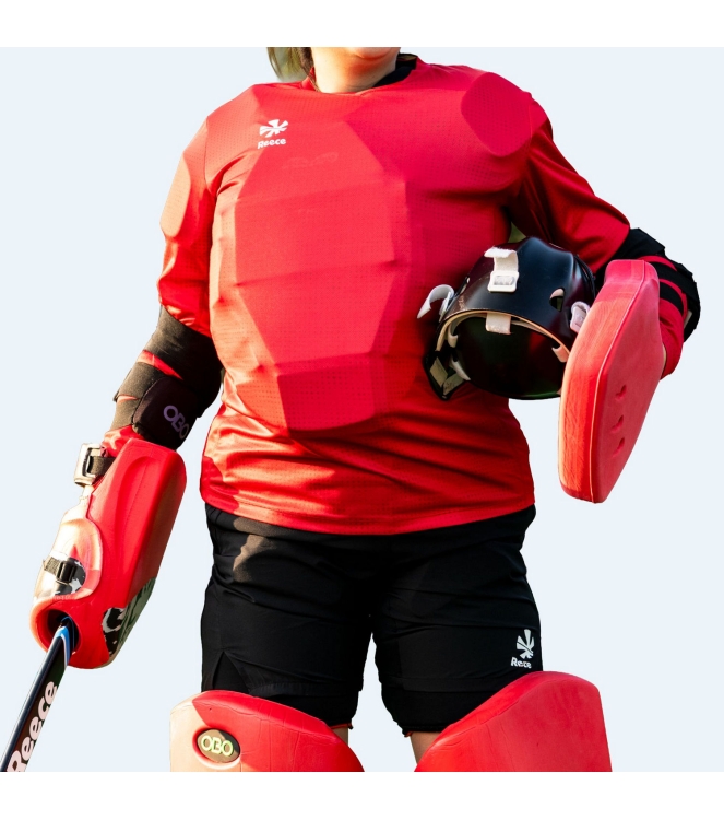 Reece Reece Major Gem Goalkeeper Shirt LS 6000_red 815305 6000_Red Reece hockeykleding 815305 geel bij Leerentveldvrijetijd.nl