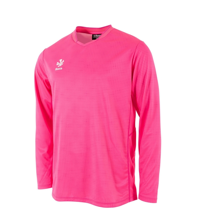 Reece Reece Major Gem Goalkeeper Shirt LS 6006_neon pink 815305 6006_Neon Pink Reece hockeykleding 815305 ivoor bij Leerentveldvrijetijd.nl