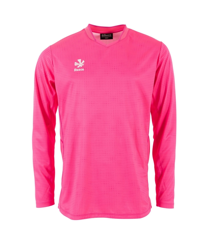 Reece Reece Major Gem Goalkeeper Shirt LS 6006_neon pink 815305 6006_Neon Pink Reece hockeykleding 815305 ivoor bij Leerentveldvrijetijd.nl